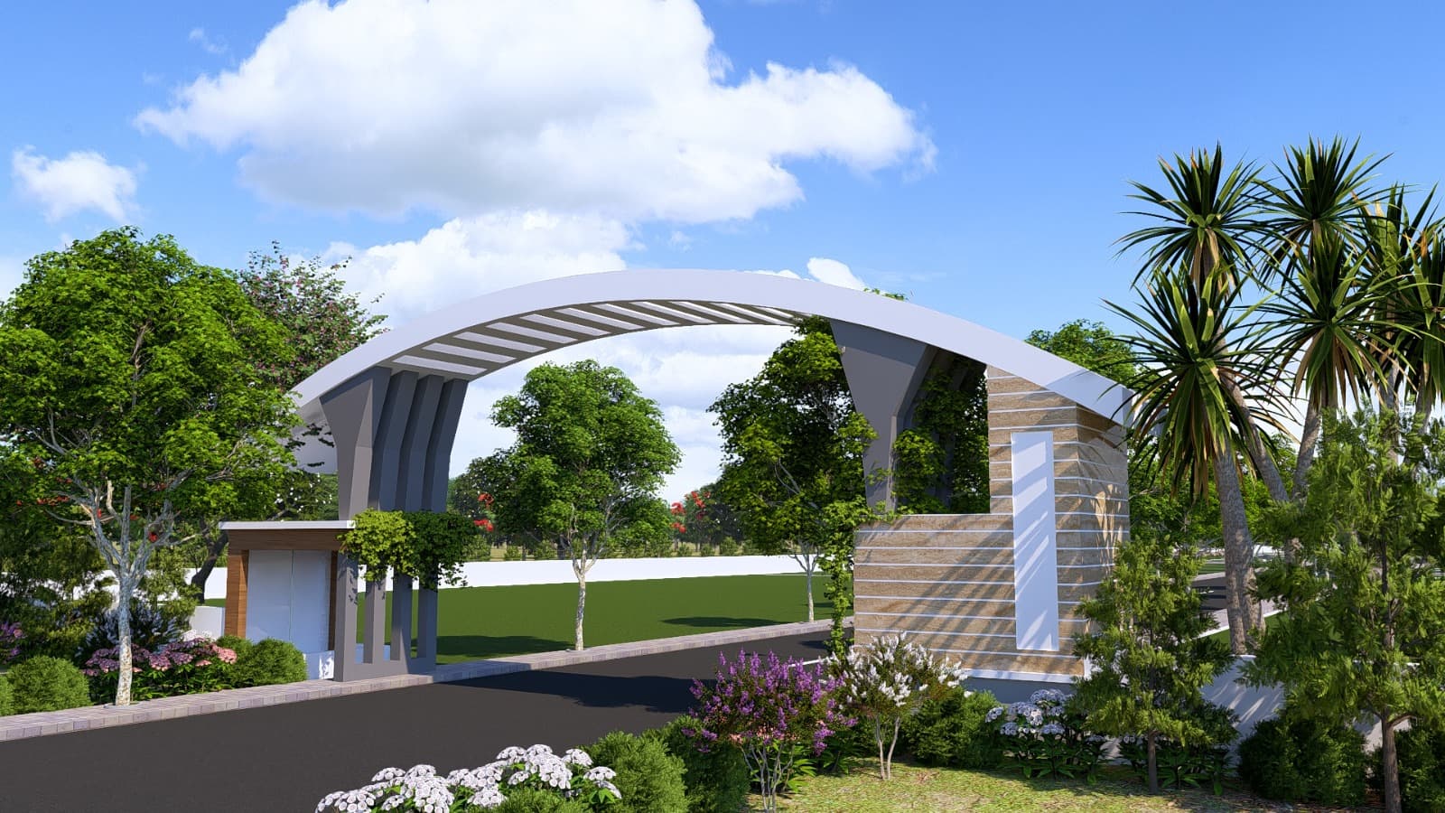 Girraj Enclave entrance gate