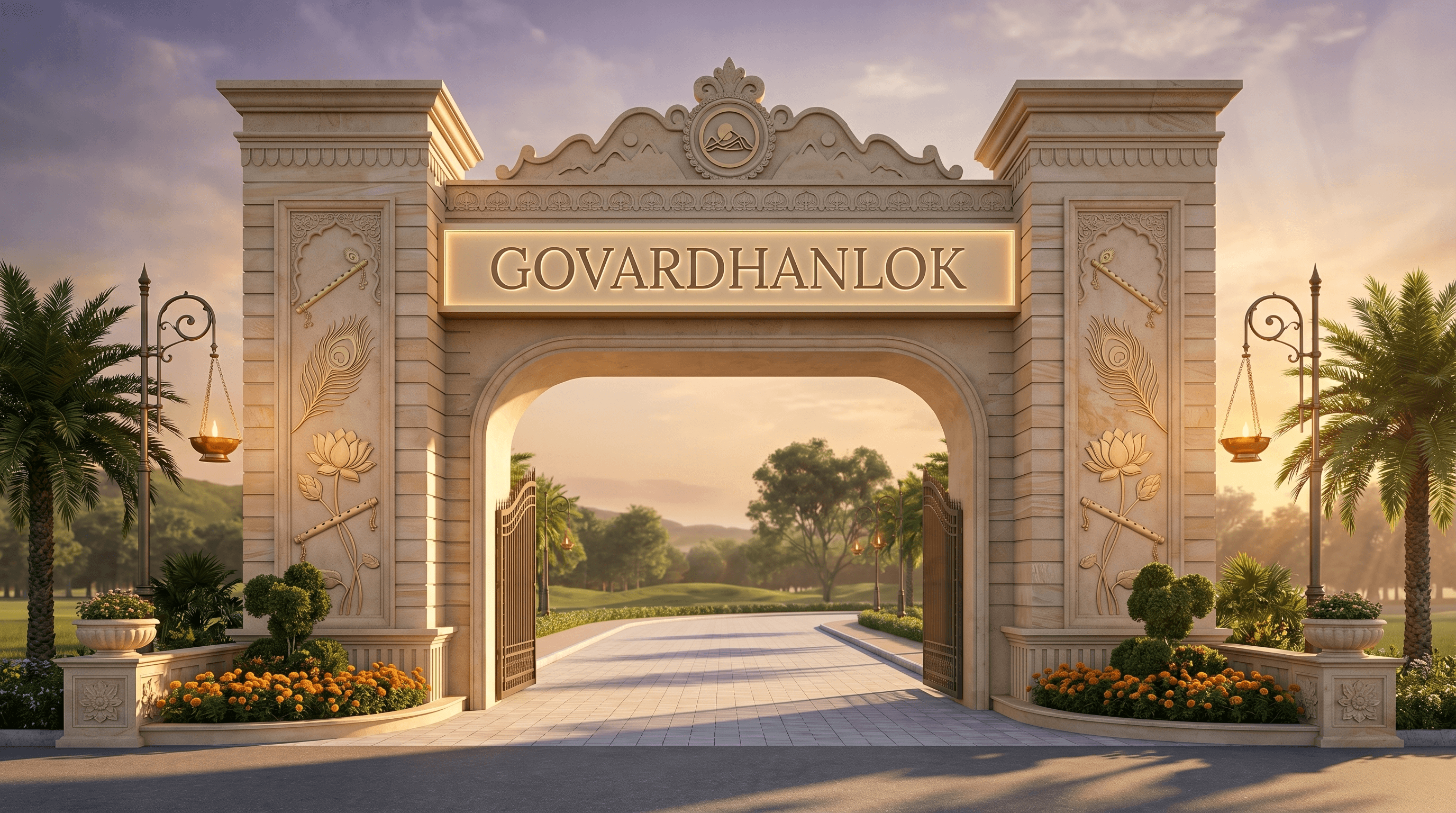 Govardhanlok entrance gate